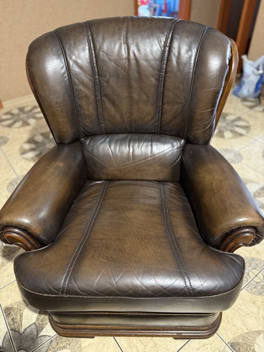 Kanapa i fotele ze skóry