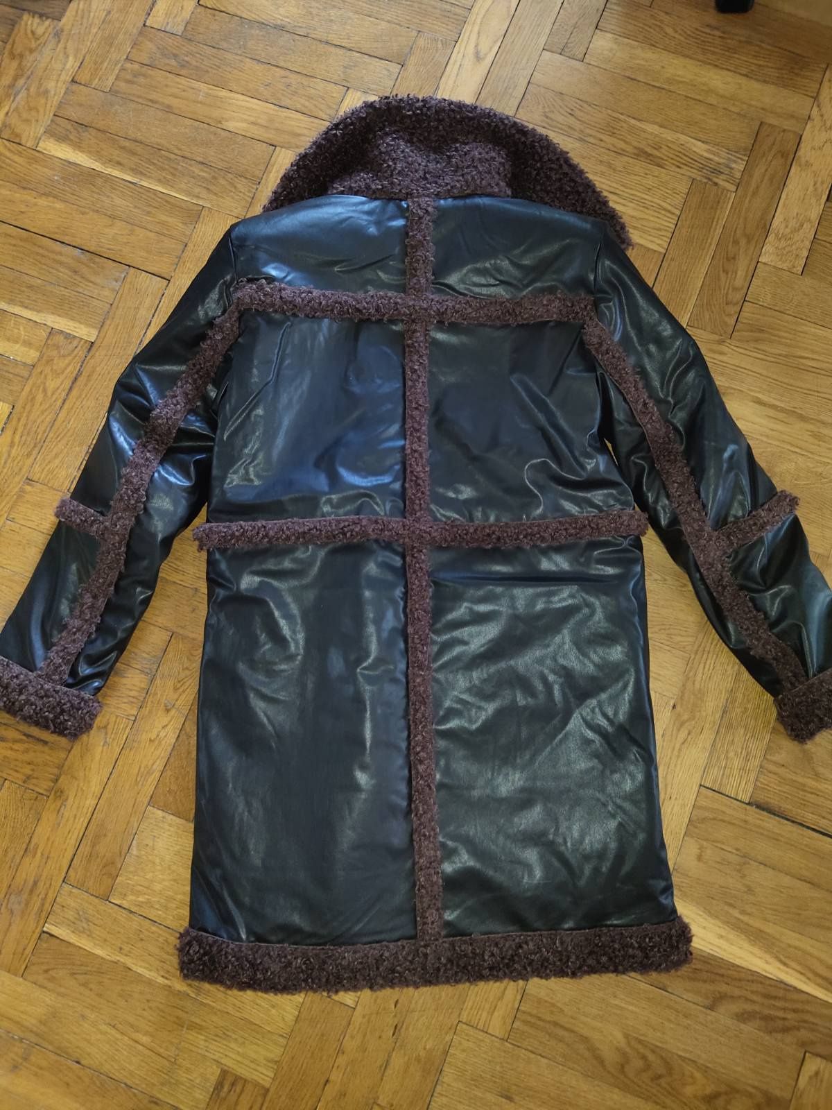 Teddy trimet coat крутезнв подовжена куртка H&M