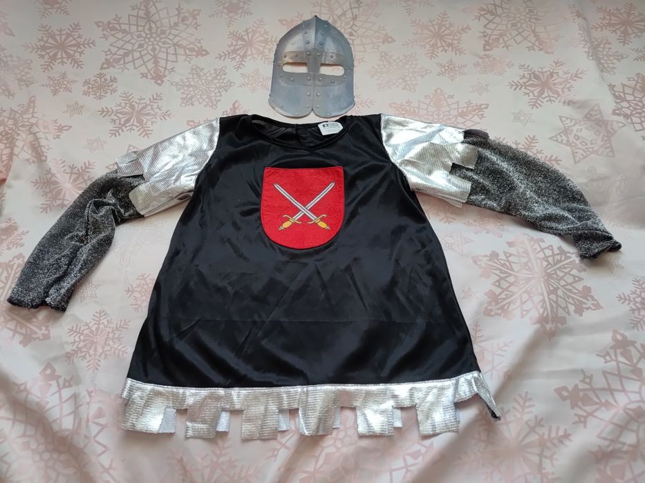 Strój przebranie rycerz średniowiecze 2 części rozmiar 134/140