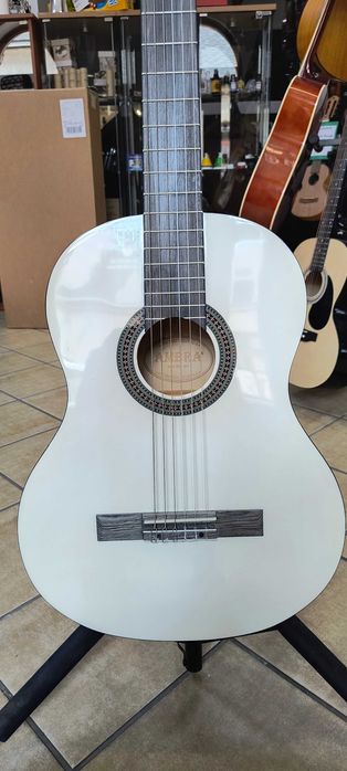 Gitara Klasyczna Ambra Viva White 4/4 Używana Bardzo Dobry Stan Biała