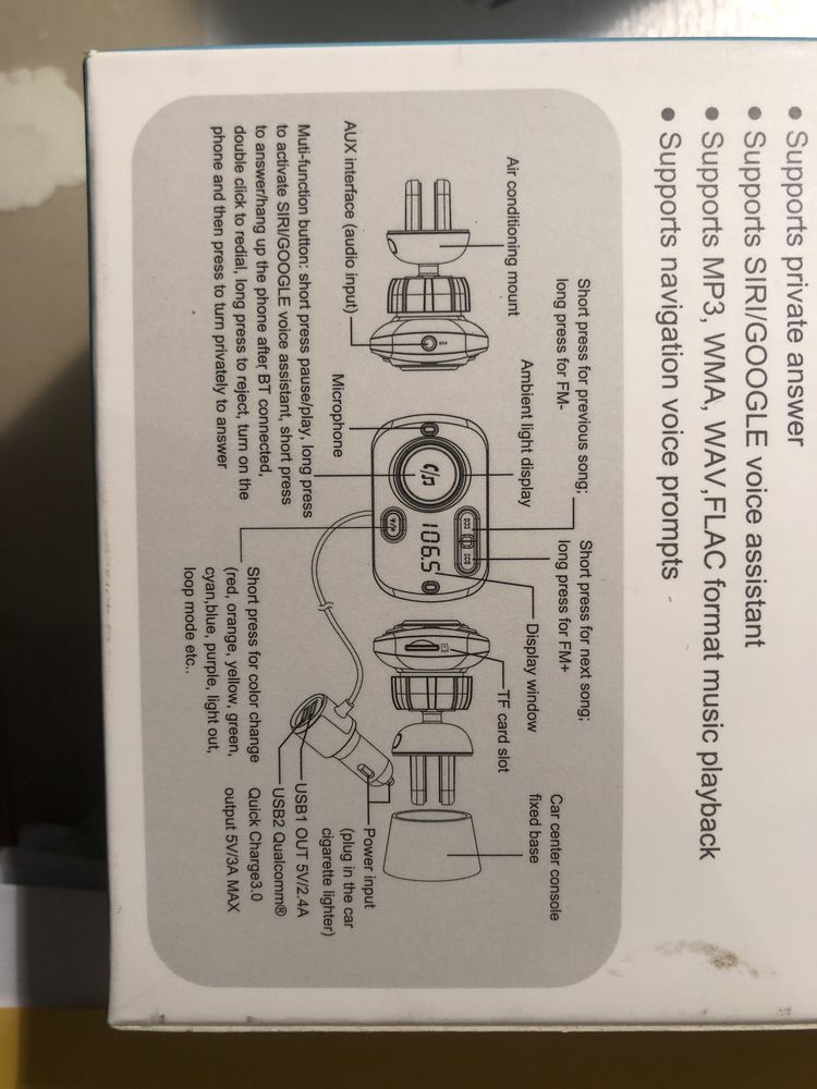 BT Hands-free Car Charger