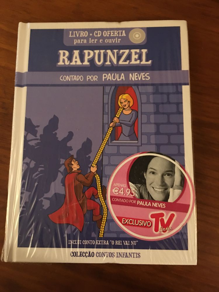 Livro e CD contos infantis da tv guia cantado por Paula Neves