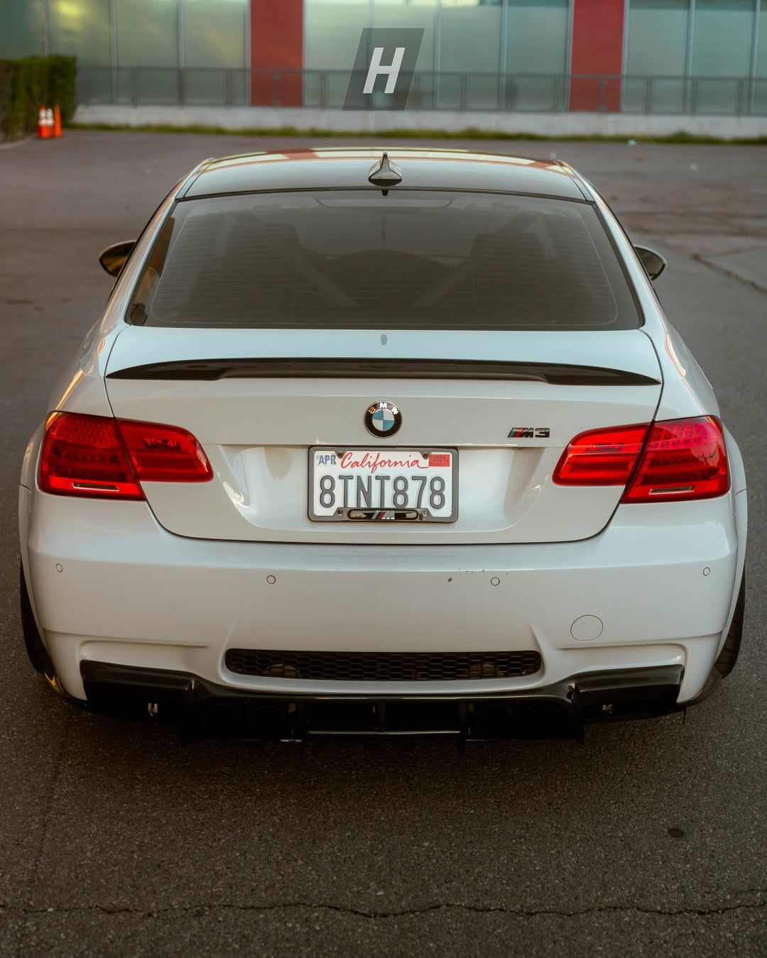 BMW E92 Lotka Spoiler Dokładka MP LOOK czarny połysk