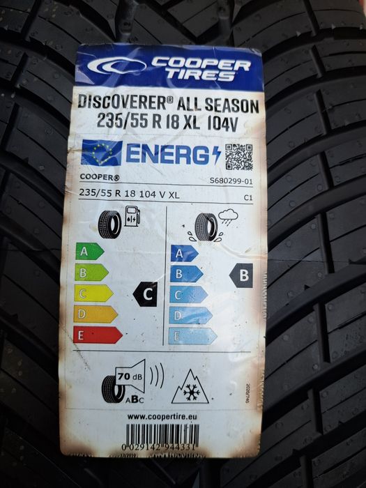 4 Opony NOWE wielosezonowe 235/55 R18 COOPER Montaż Gratis!