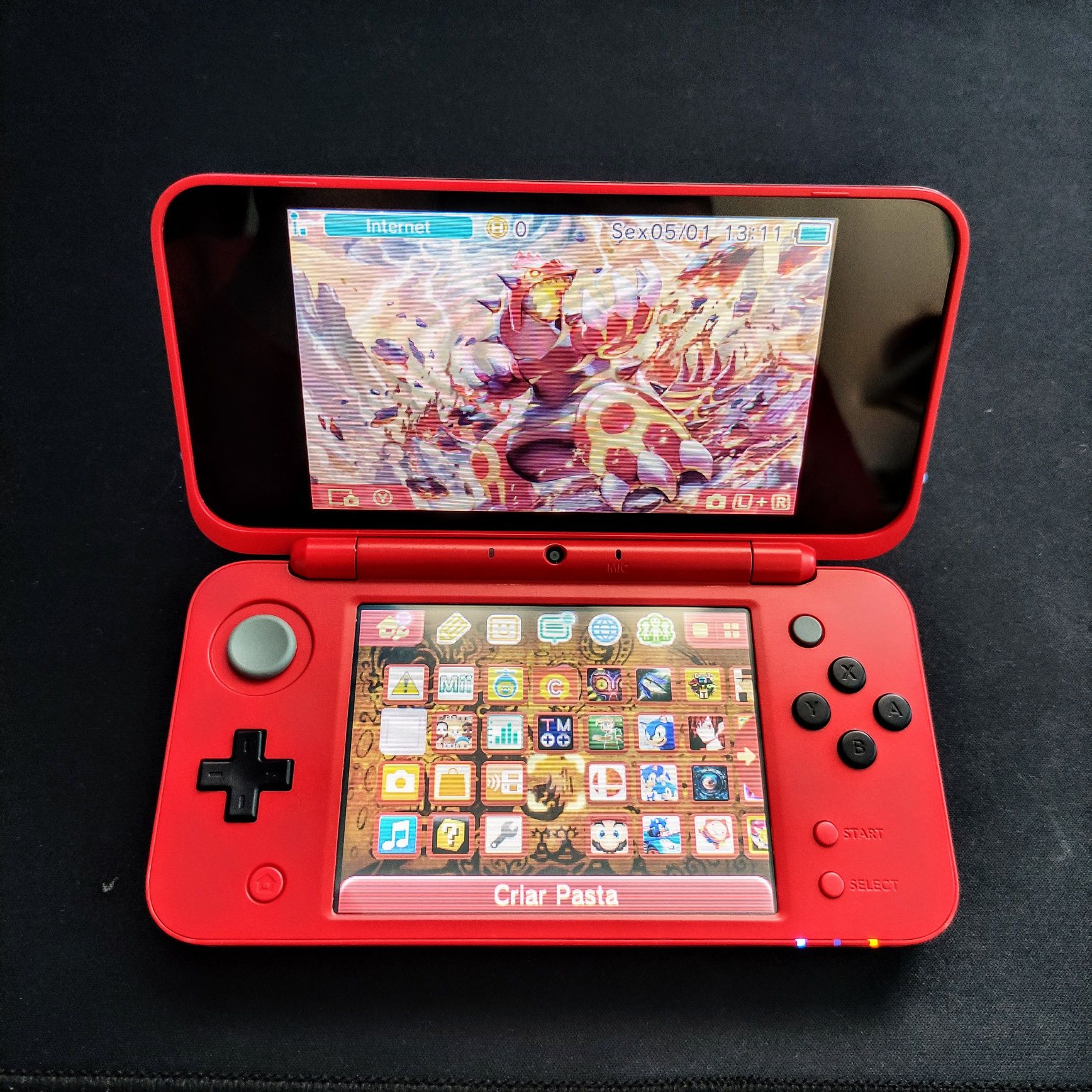 New 2DS XL Pokébola Desbloqueada 128GB + Extras