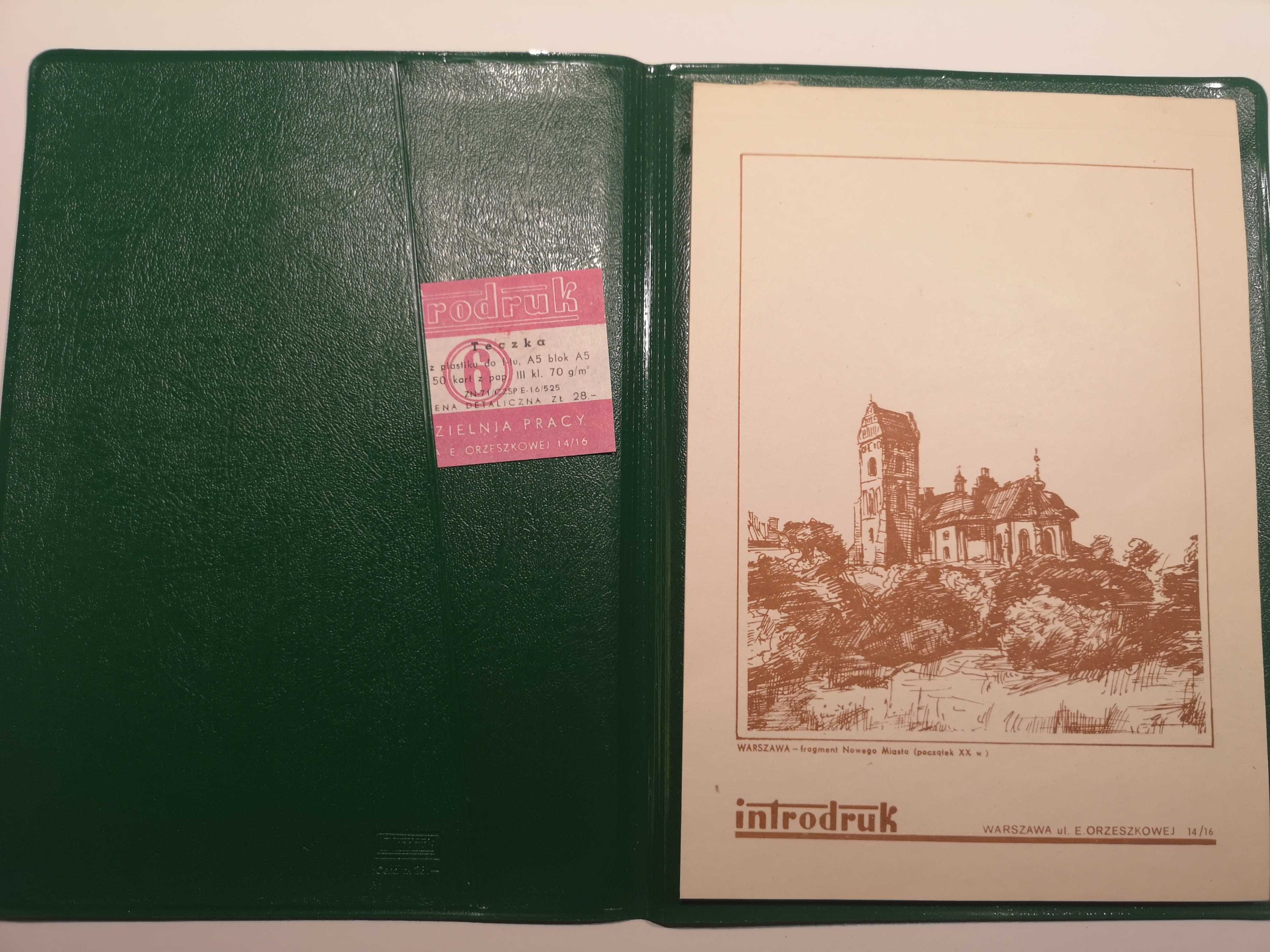 Notatnik A5 czysty INTRODRUK 1971 PRL