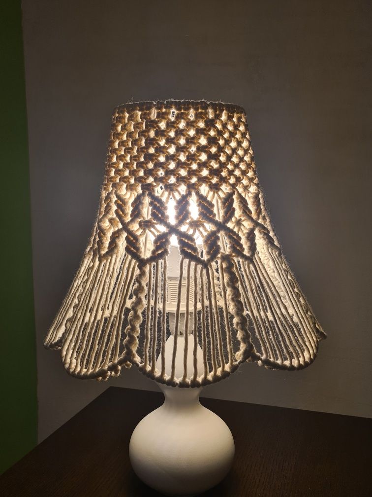 Lampka makrama handmade