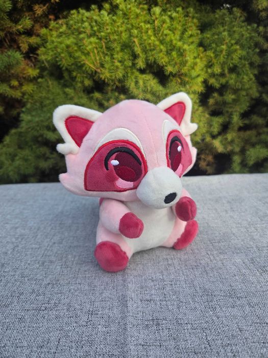 Pluszowy szop ręcznie robiony koralowy