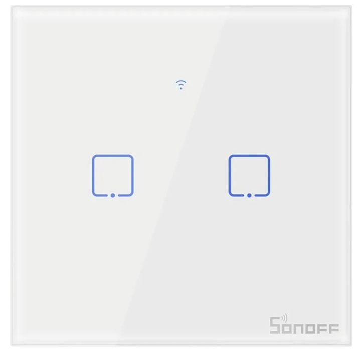 SONOFF T1UK2C - inteligentny włącznik WiFi+RF ścienny , Alexa, Google