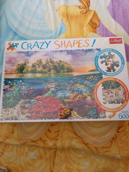 Puzzle Tropikalna wyspa z serii Crazy Shapes - 600 elementów Trefl