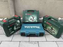 Zestaw elektronarzędzi Makita i Bosch