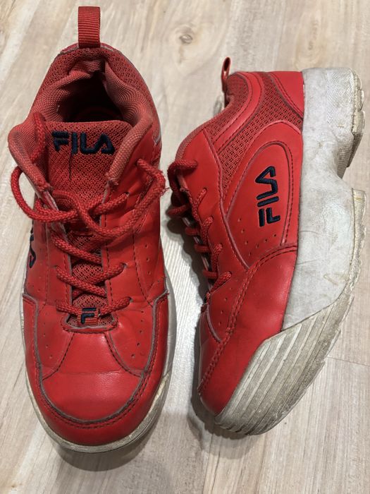 Sneakersy FILA buty sportowe platformy czerwone rozm. 34