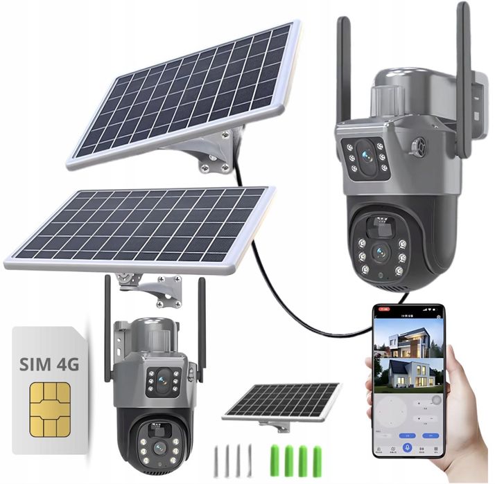 Kamera Zewnetrzna Obrotowa Solarna GSM