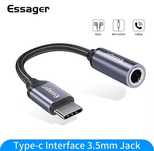 Adaptador fones type c jack 3,5 novo