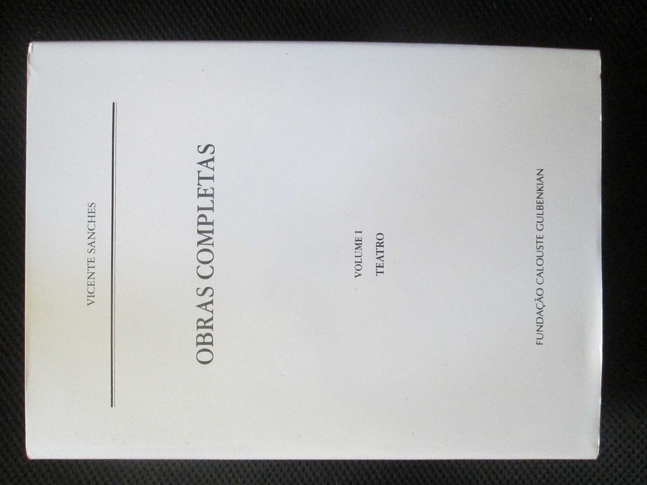 Teatro, de Vicente Sanches, edição encadernada
