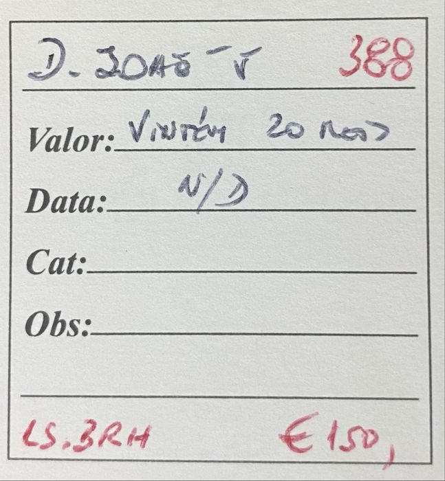 Moeda 20 Reis D JOAO V