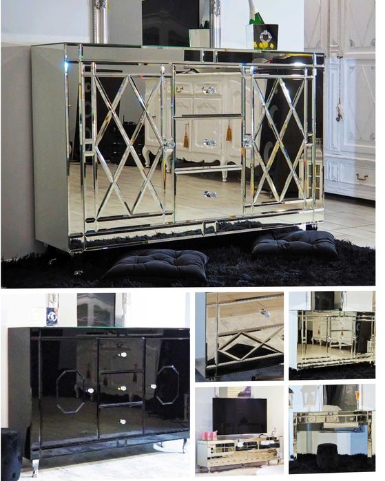 Piękna komoda Glamour, lustrzana