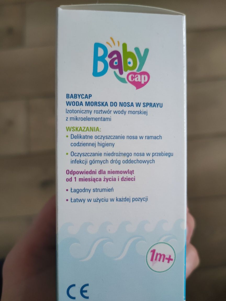 Baby cap spray woda morska do nosa dla dzieci nowa