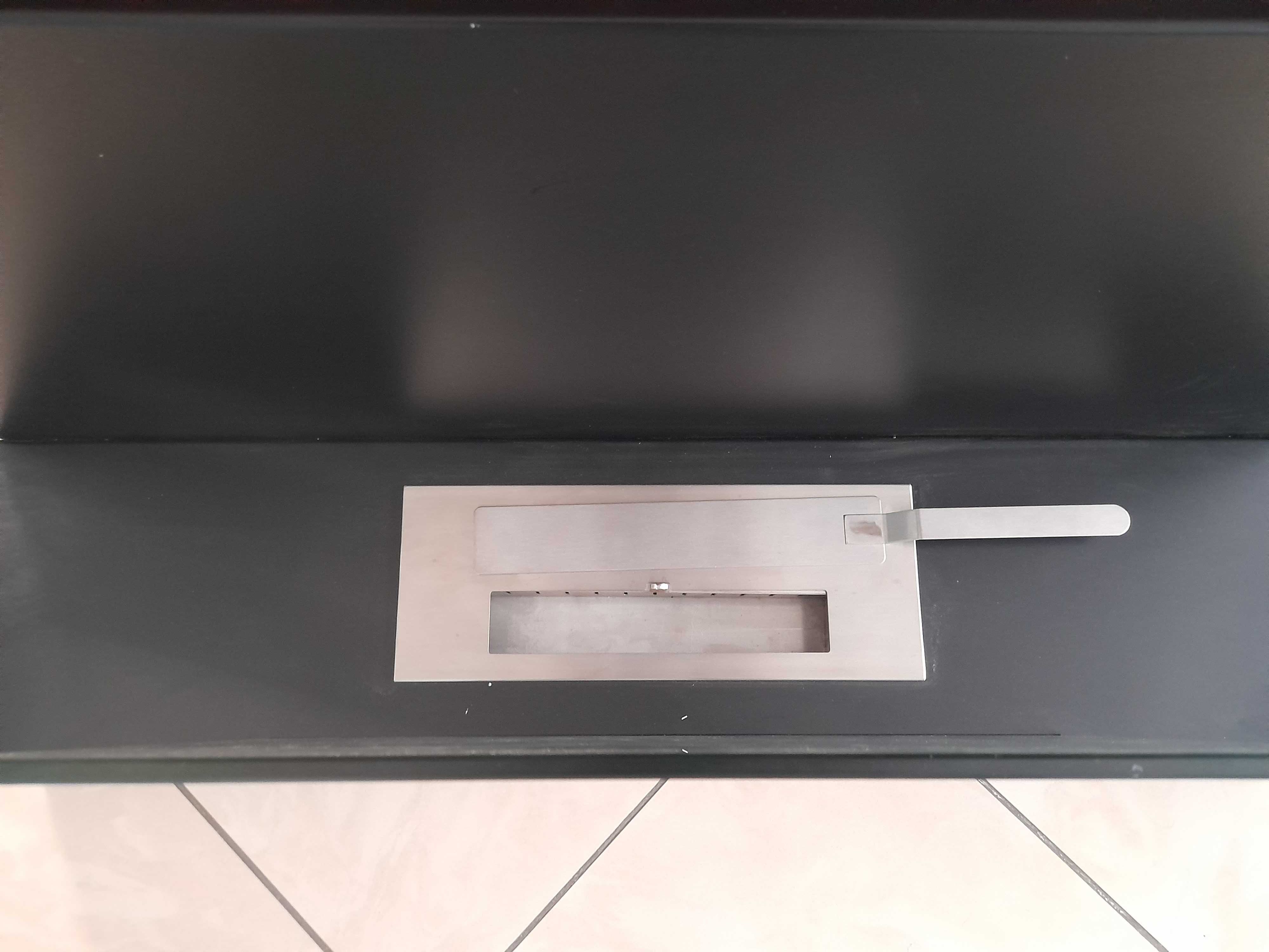 Biokominek wiszący 90x50x23 cm Czarny strukturalny mat