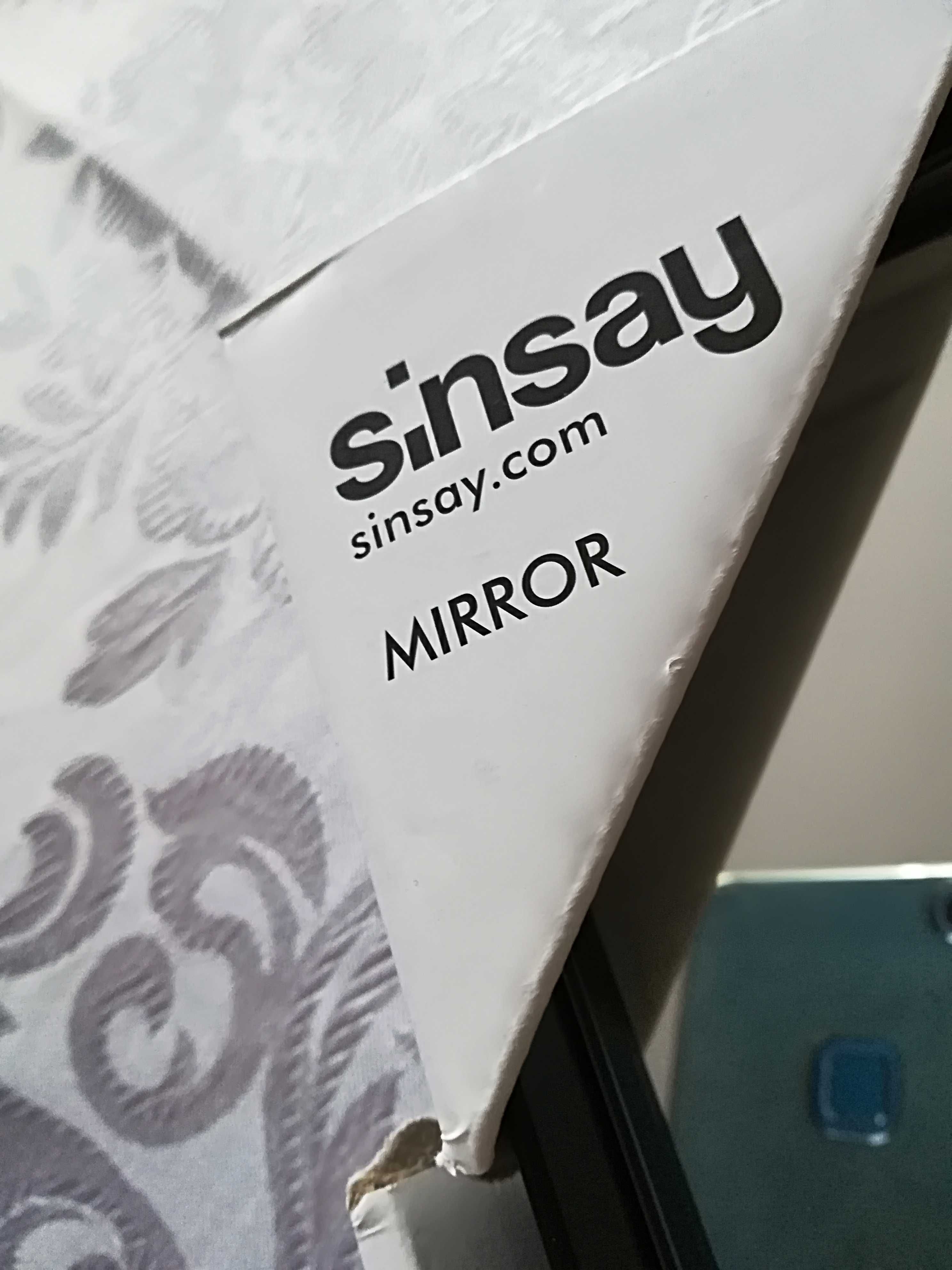 Nowe lustro wiszące metal loft Sinsay