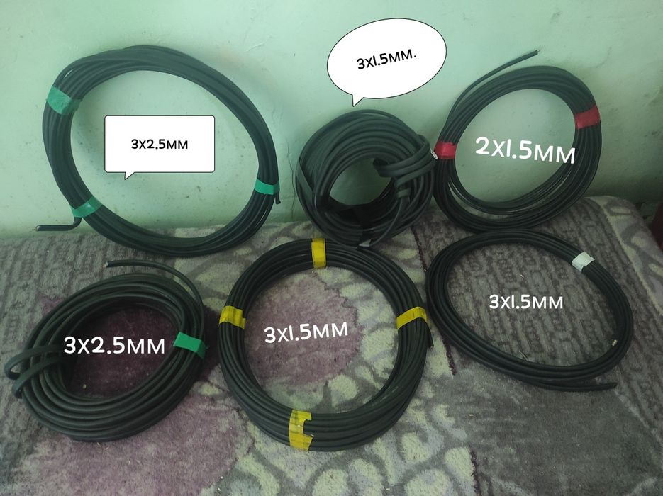 Продам кабелі, дроти