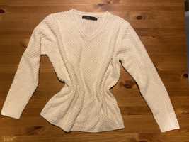 Sweter bialy boho 100% Akryl roz. 42-44