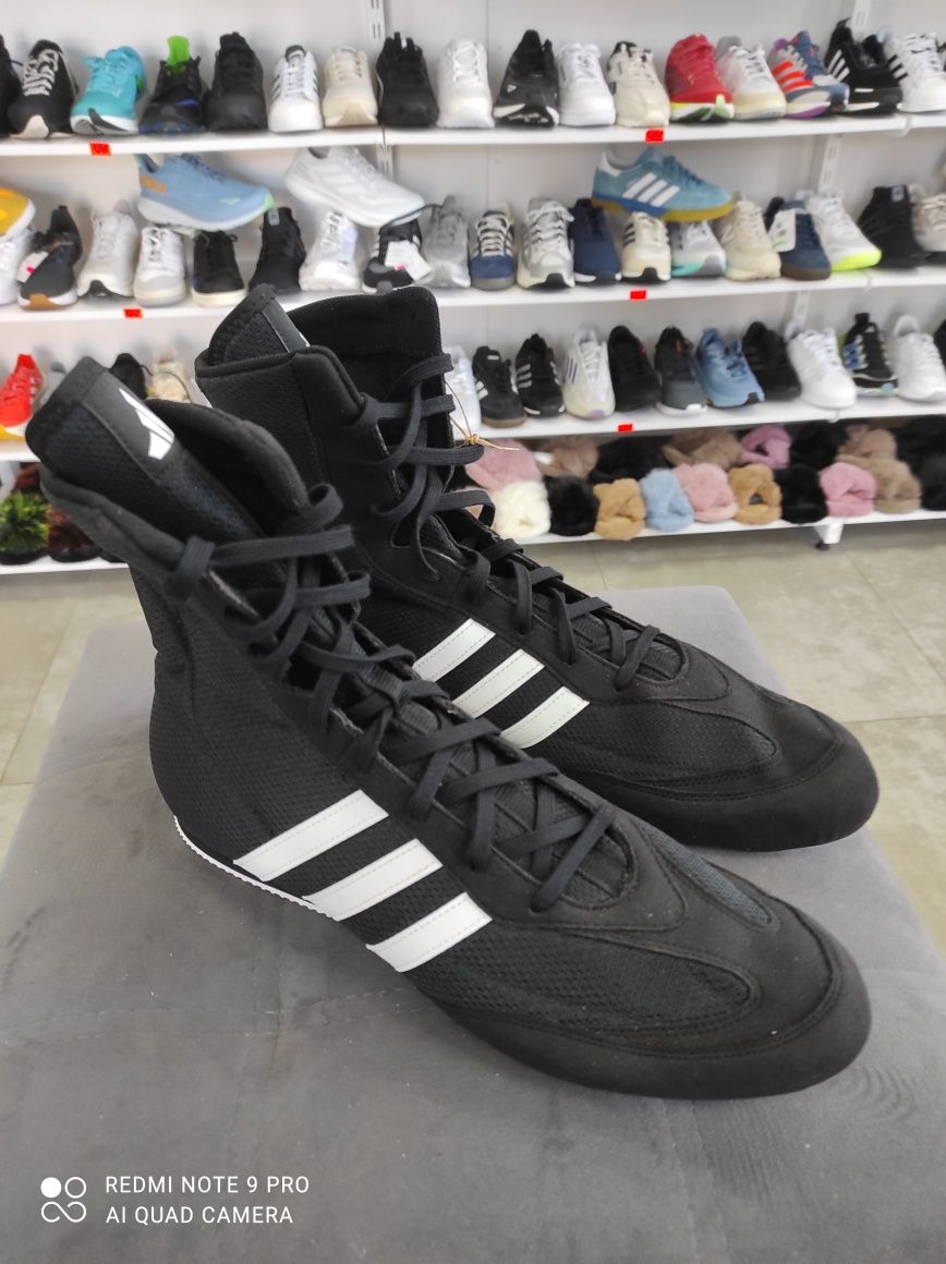 ОРИГІНАЛ 100% Кросівки Adidas Box Hog 2.0 Boxing Shoes Black 46 2/3