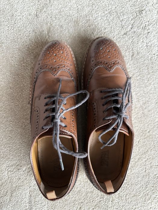 Sapatos Derby castanhos Zara