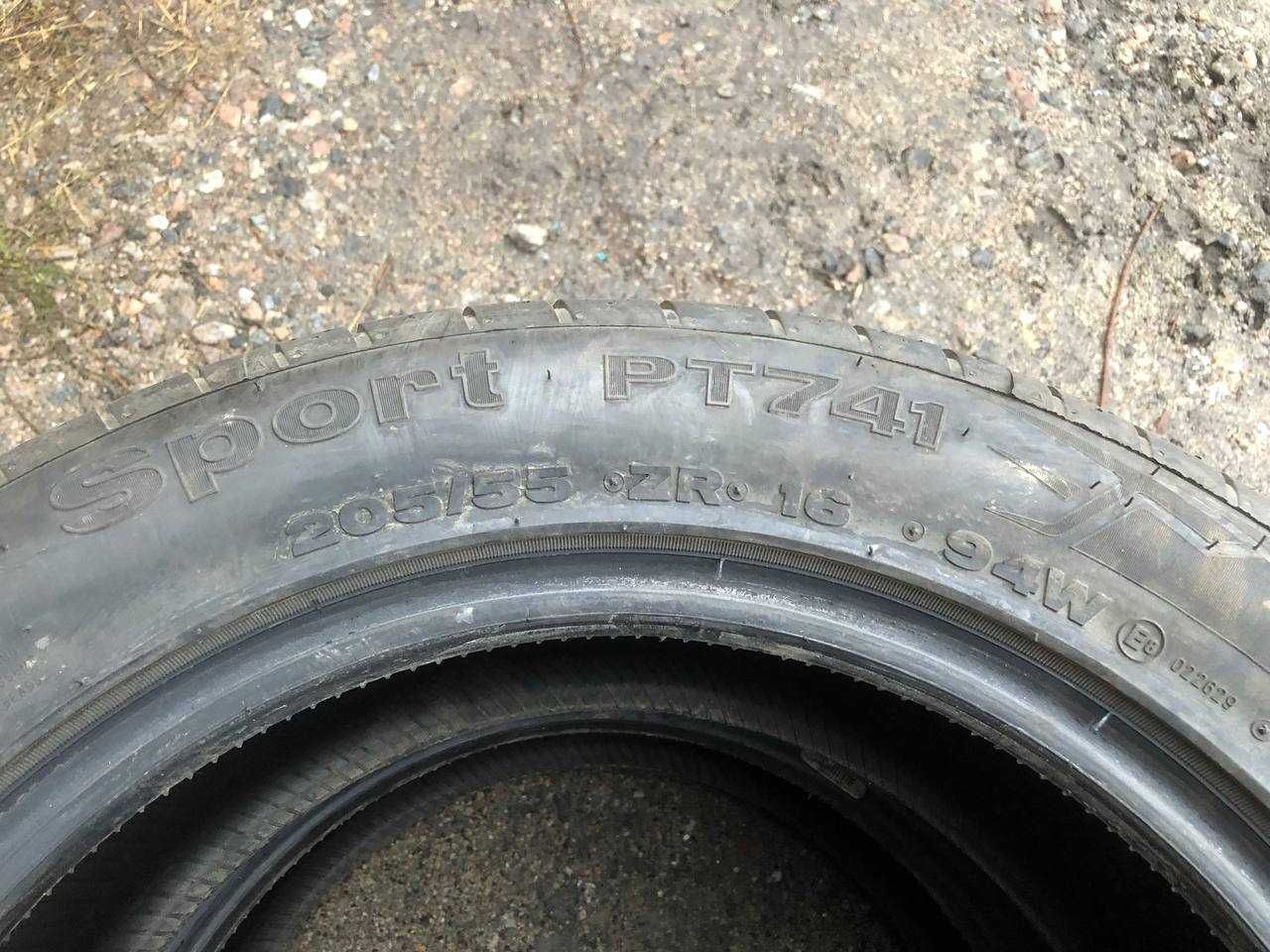 Продам пару колес Petlas Velox Sport PT741 205/55 ZR16 94W 2023 года.