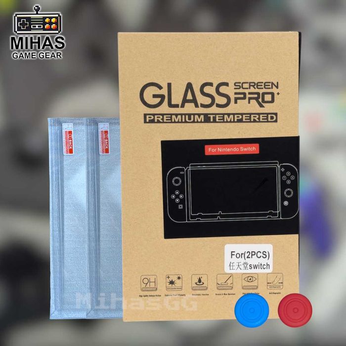 Захисне скло набір 3в1 для Nintendo Switch Classic v1,v2 / Oled / Lite