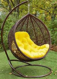 Подушка в кокон матрас в подвесное кресло мягкая часть в садовую качел
