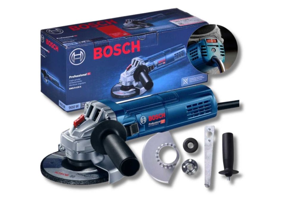 Mocna SZLIFIERKA kątowa BOSCH 125mm 900W - Regulacja obrotów - PRO
