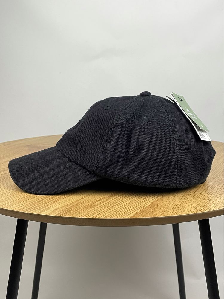 Кепка H&M Canvas Cap чорна унісекс чоловіча жіноча на літо