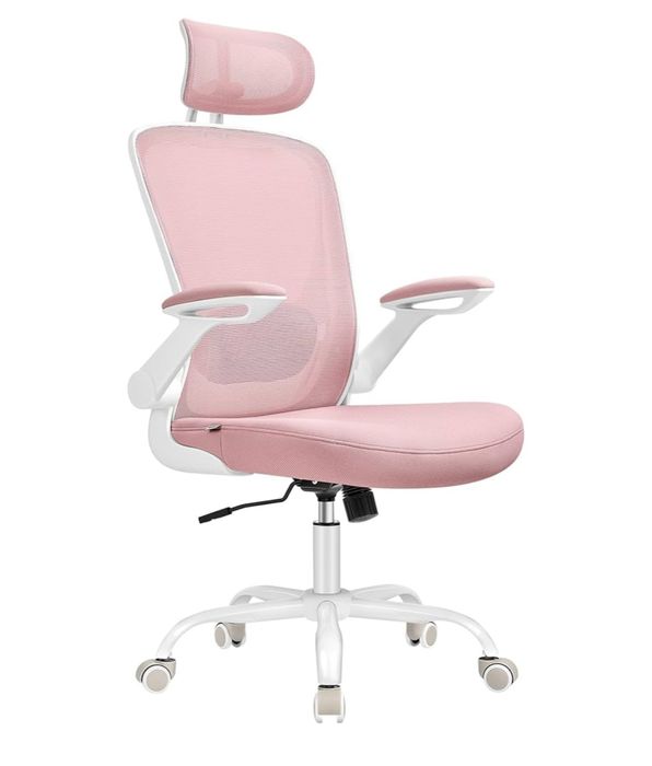 Regulowane krzesło biurowe z zagłówkiem - ergonomiczna kontrola kąta