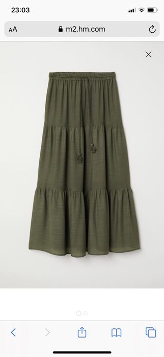 Юбка хлопок h&m 52-54