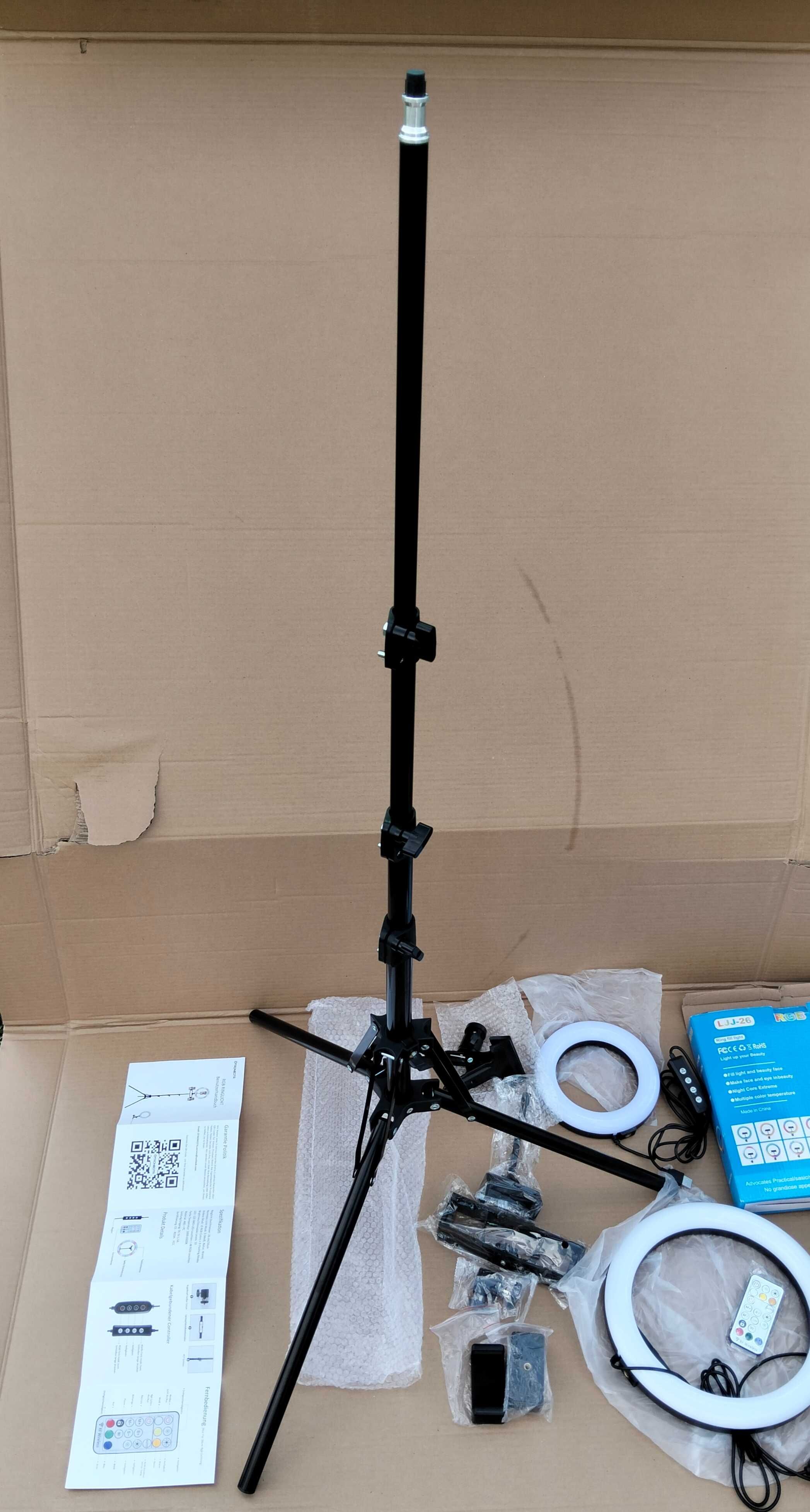 Lampa pierścieniowa RING LED USB  statyw selfie tripod