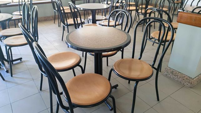 Cadeira e mesa para cafe / restaurante / pastelaria