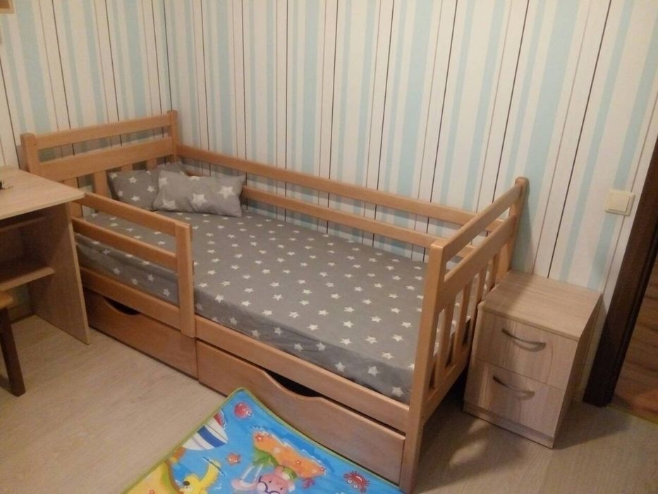Купити дитяче підліткове ліжко з дерева, ліжечко в дитячу