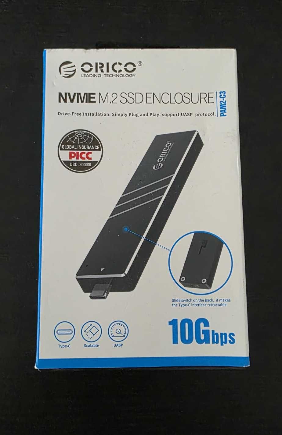 Orico Caixa Externa M.2 PAM2-C3 M.2 NVMe PCIe