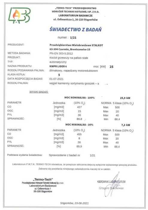 KOTŁY 25 kW do 300m2 Kocioł z PODAJNIKIEM Piec na EKOGROSZEK