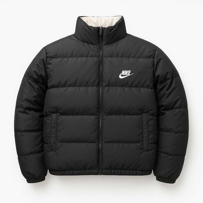 Nike двухстороння куртка, зимняя двухсторонняя курточка тепла зимова