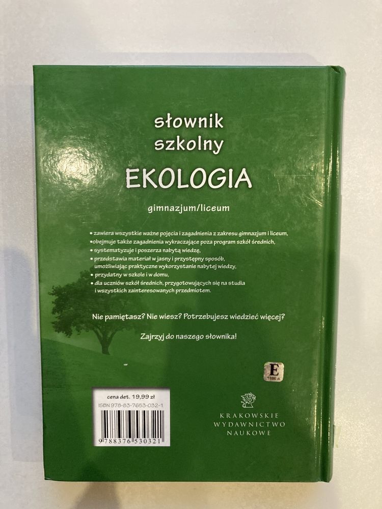 EKOLOGIA * słownik szkolny