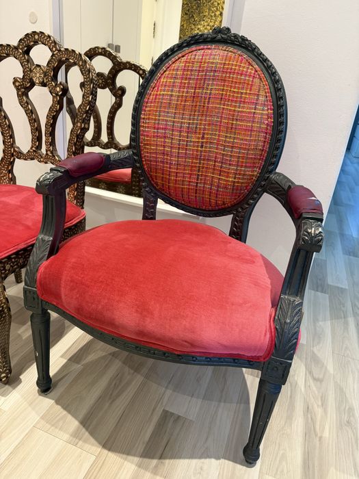 Vendo poltrona rosa