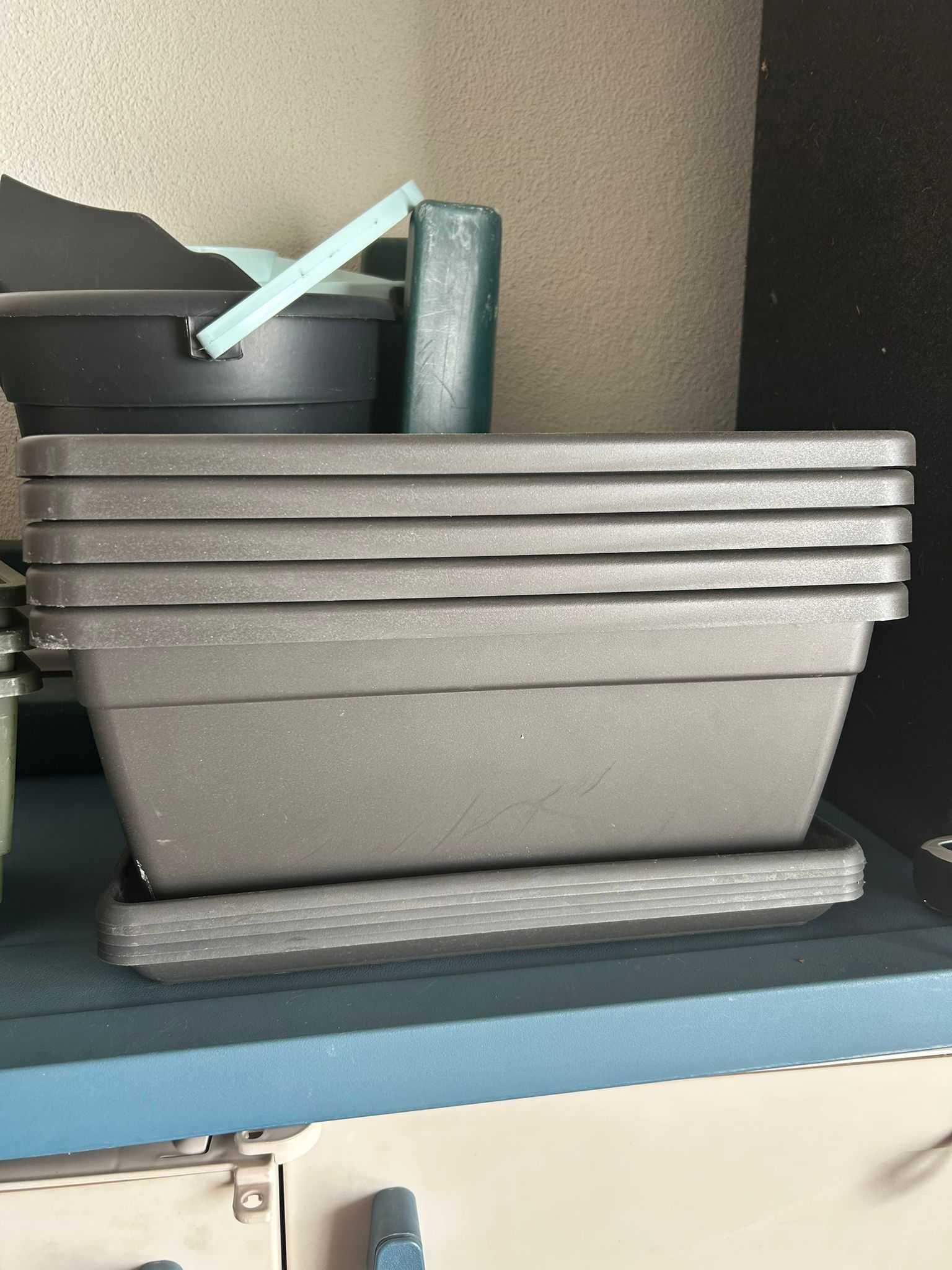 Vasos retangulares para plantas (40 por 19 cm)