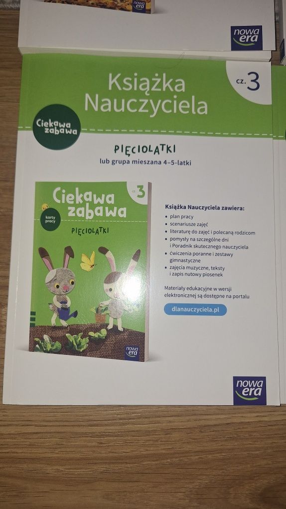 Książka nauczyciela - ciekawe zabawy, pięciolatek, grupa mieszana