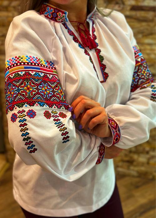 Вишиванка жіноча, Бойківський узор, Бойківська вишивка