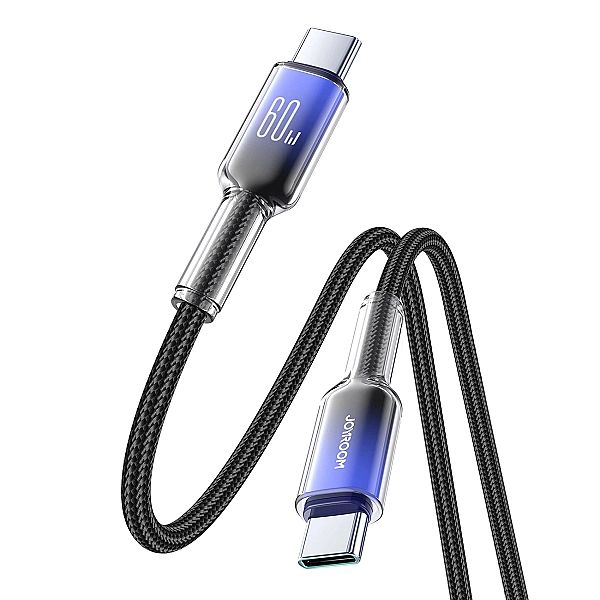 Kabel Joyroom S-A42 Crystal-Clear Series 60W USB-C - USB-C 1,2m - czar
