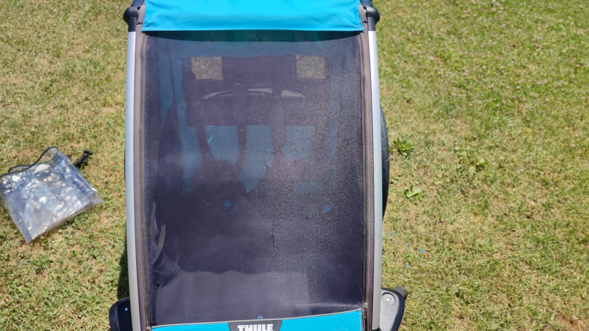 Przyczepka/ wózek Thule Chariot lite 2 dwu osobowa + osłonka przeciwde