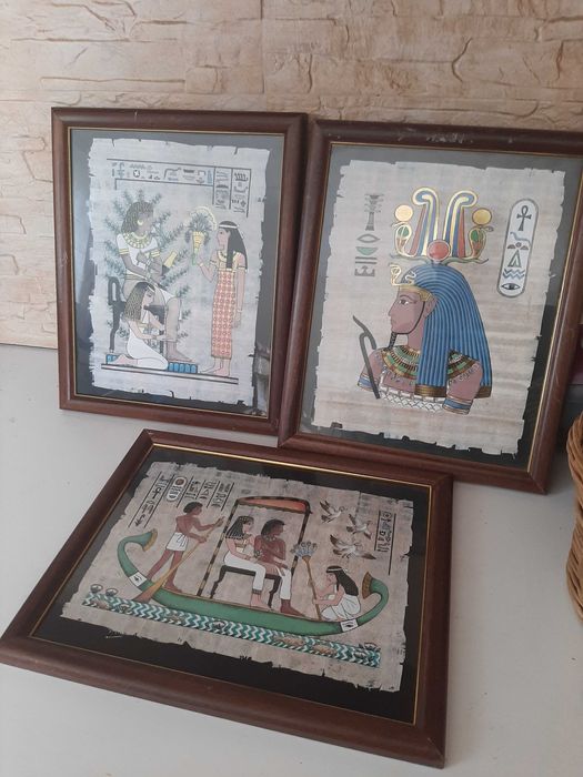Quadros imitação papiro egipcio
