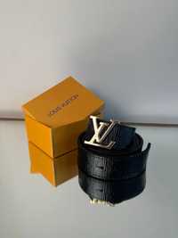 Pasek męski skórzany w pudełku Louis Vuitton